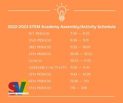 Assembly schedule